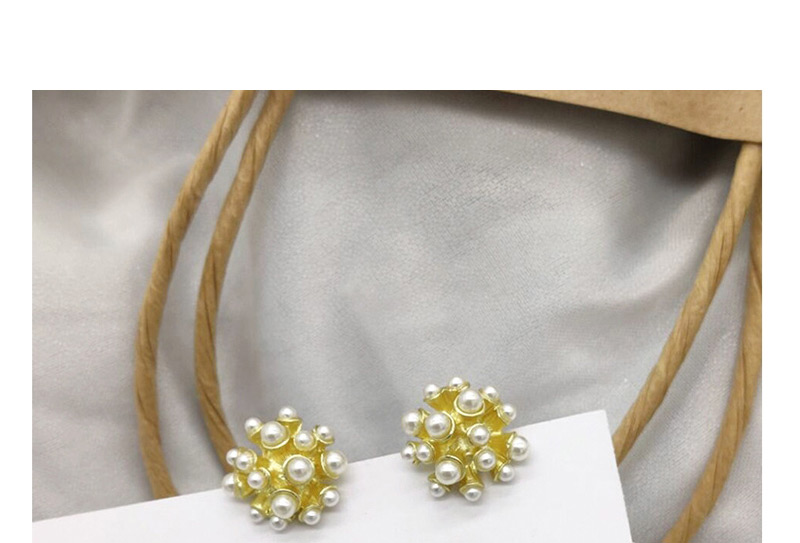 Fashion Gold Fireworks Pearl Stud Earrings,Drop Earrings