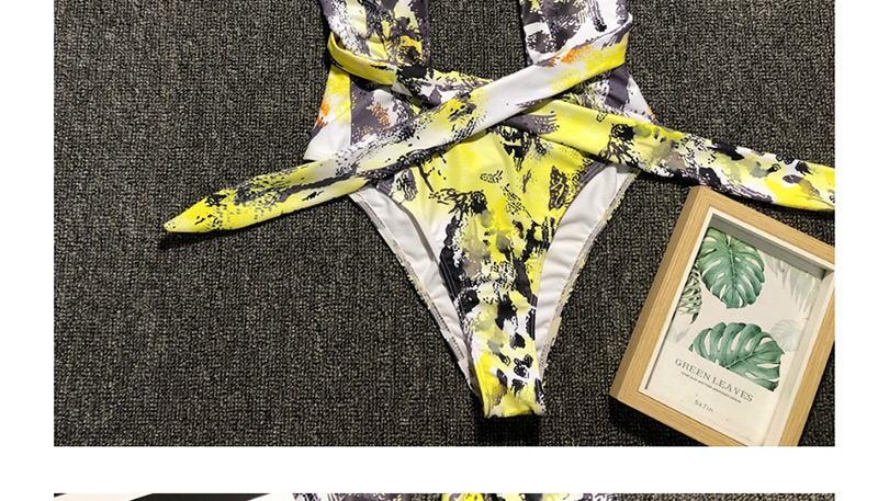 Fashion Leopard Halter Leopard One-piece Swimsuit,One Pieces