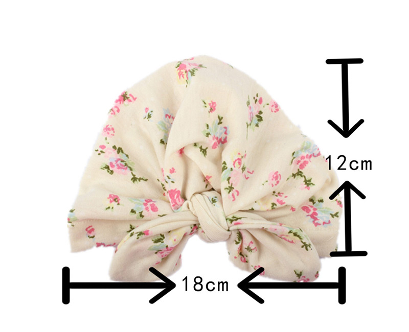 Fashion White Printed Cross Hair Band + Printed Rabbit Ear Hat Parent-child Suit,Hair Ribbons