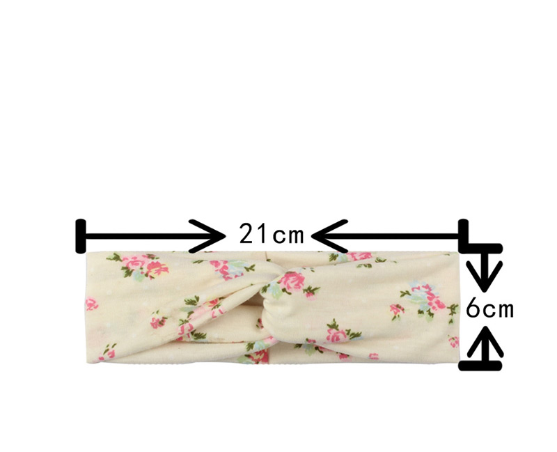 Fashion Color Printed Cross Hair Band + Printed Rabbit Ear Hat Parent-child Suit,Hair Ribbons
