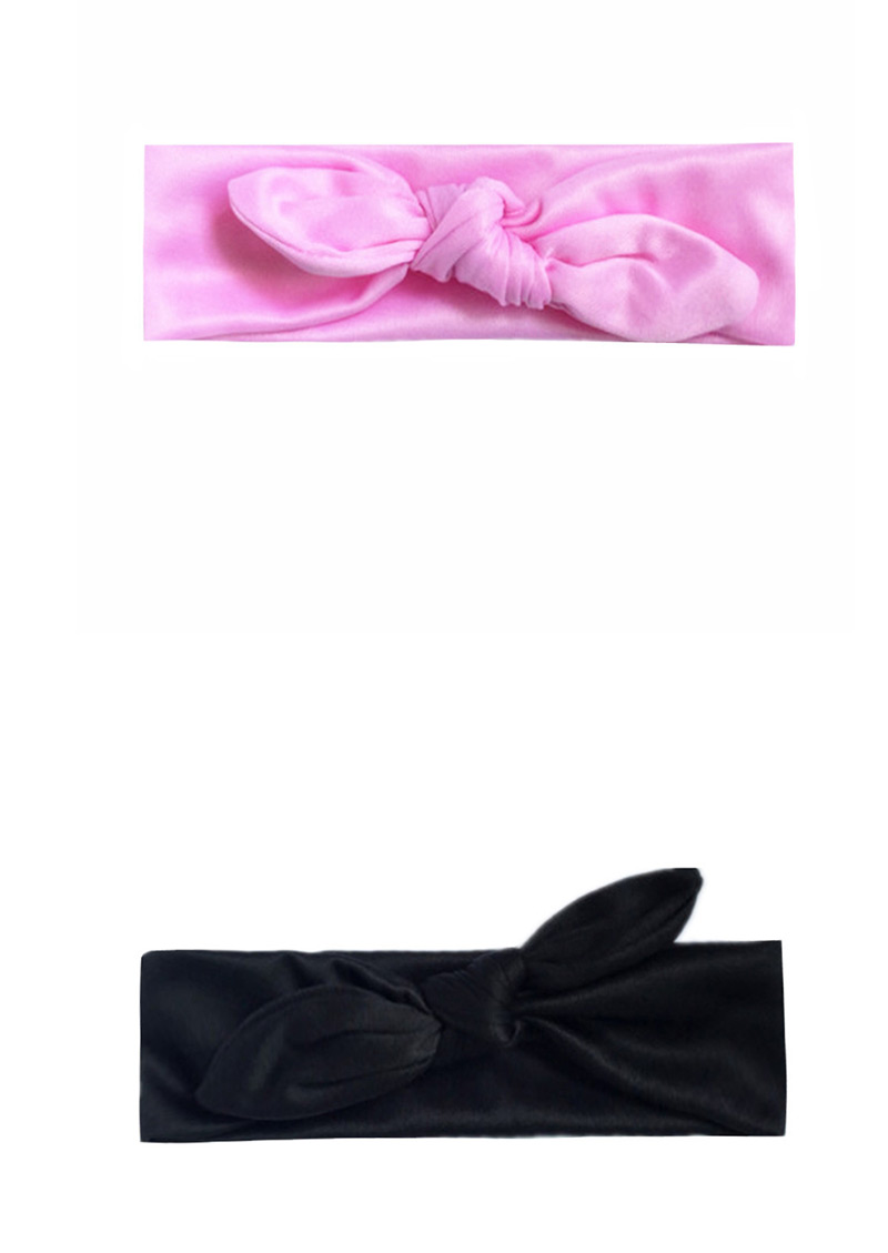 Fashion Pink Elastic Cloth Rabbit Ears Children