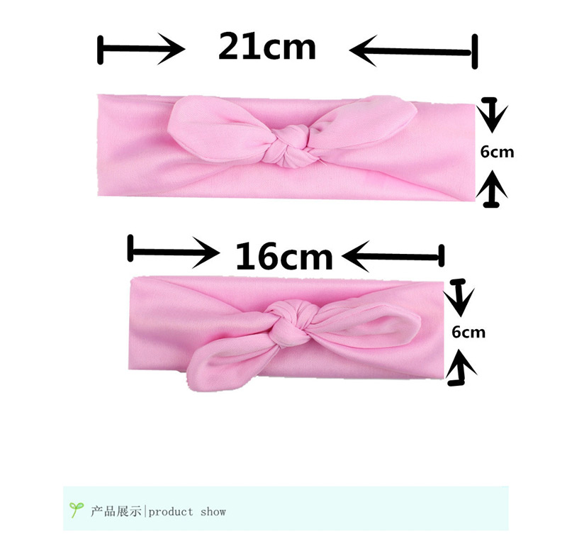 Fashion Green Knotted Bow Hair Band Parent-child Suit,Hair Ribbons