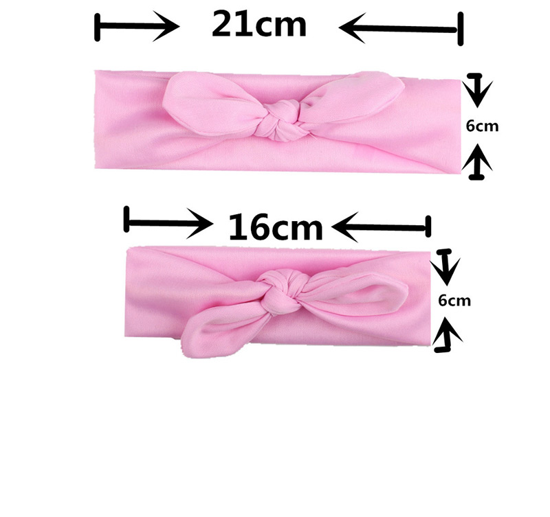 Fashion White Knotted Bow Hair Band Parent-child Suit,Hair Ribbons