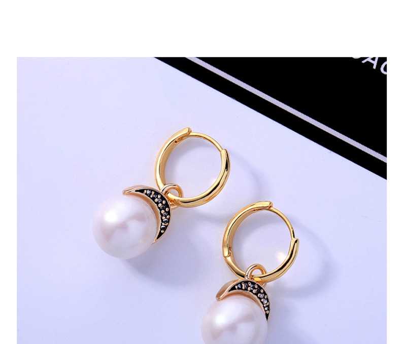 Fashion Gold Pearl Earrings,Drop Earrings