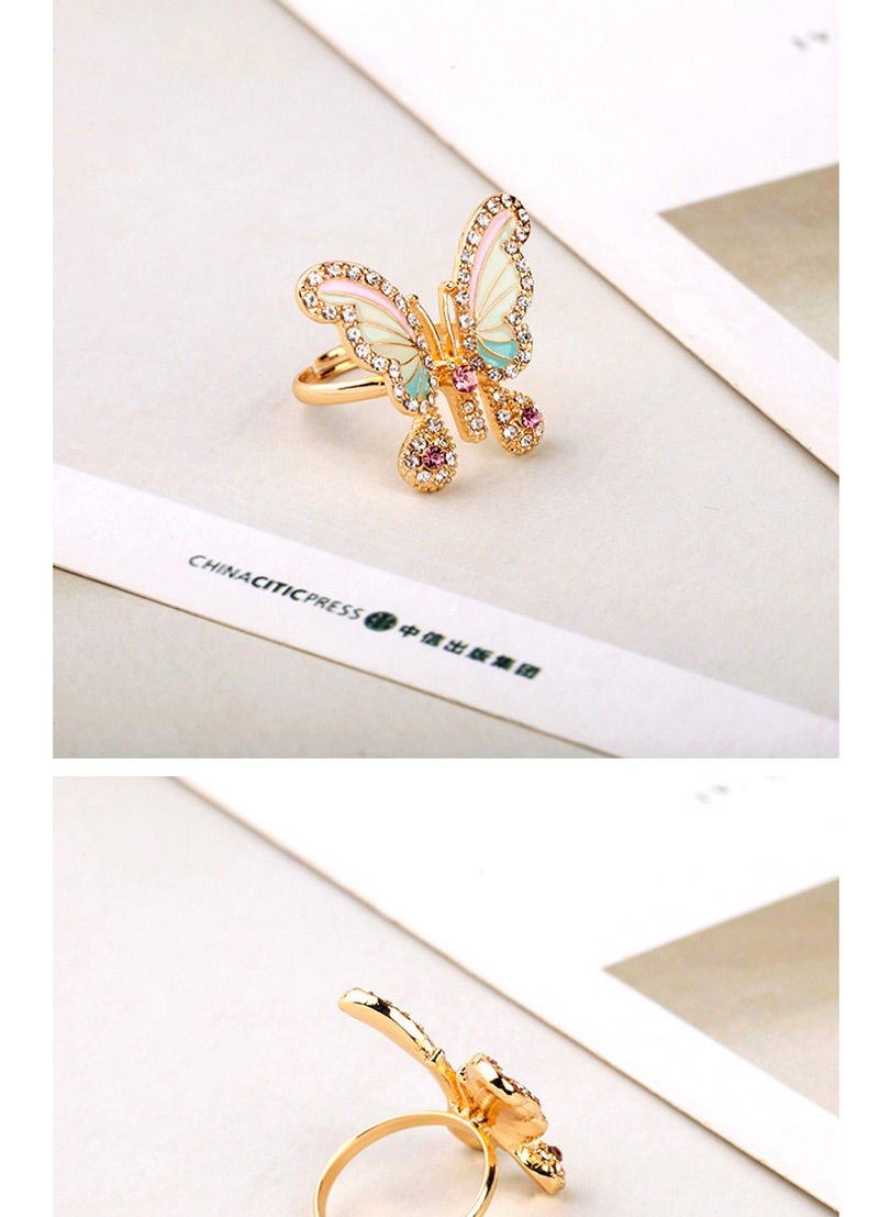 Fashion Gold Small Drop Diamond Ring With Diamonds,Fashion Rings
