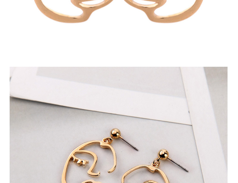 Fashion Gold Human Ear Stud,Drop Earrings