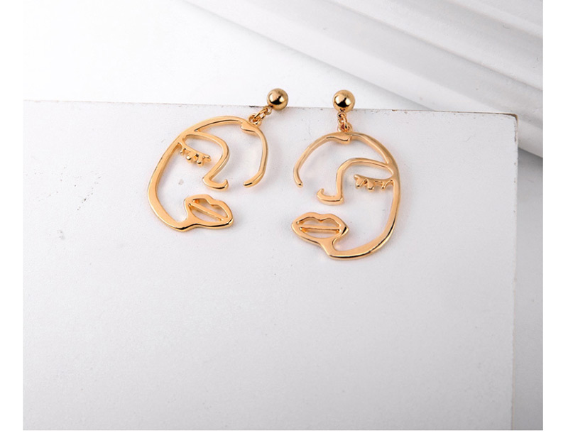 Fashion Gold Human Ear Stud,Drop Earrings