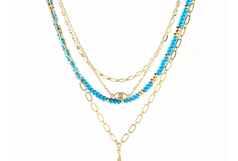 Fashion Gold Star Multi-layer Necklace,Multi Strand Necklaces