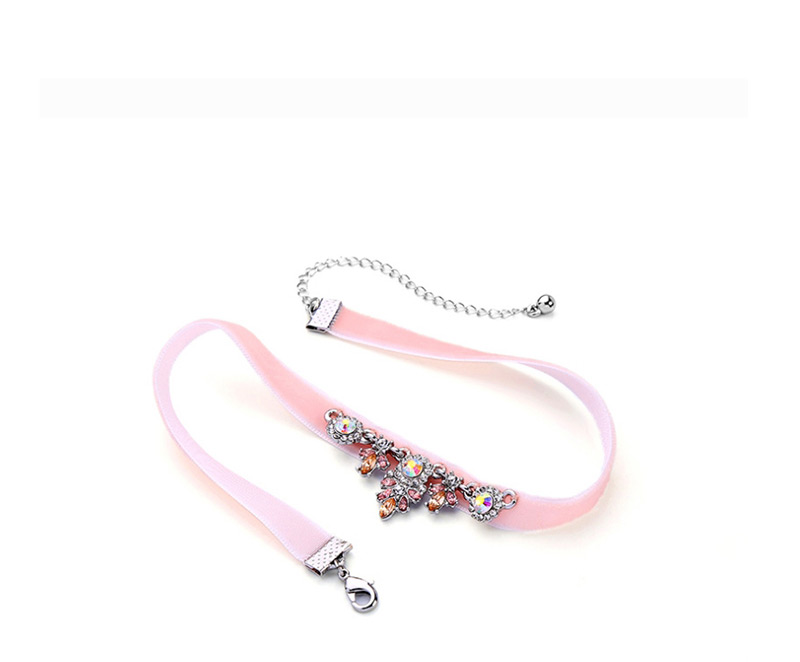 Fashion Pink Velvet Collar,Pendants
