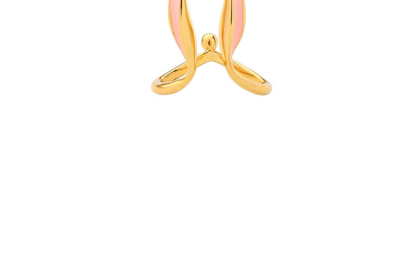 Fashion Gold Drip Oil Bunny Opening Ring,Fashion Rings