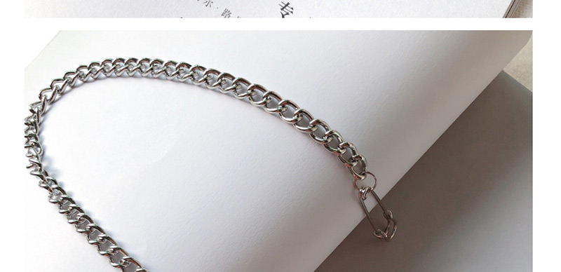 Fashion Silver Metal Clip Chain Brooch,Korean Brooches