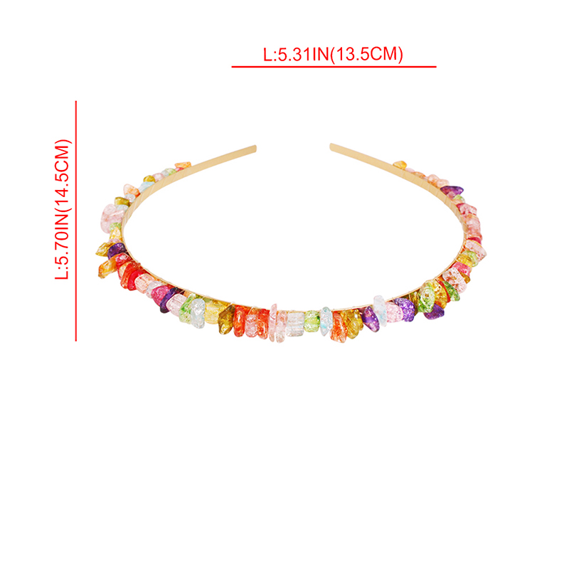 Fashion Colored Crystal Stone Blonde Hair Hoop,Hairpins