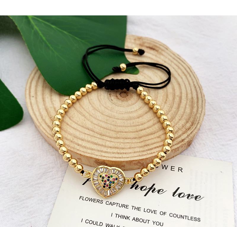 Fashion Gold Copper Inlaid Zircon Pineapple Beaded Bracelet,Bracelets