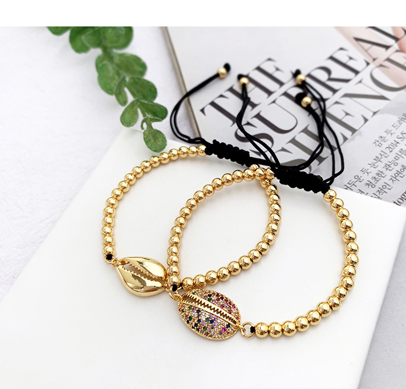 Fashion Gold Copper Inlaid Zircon Natural Pearl Beaded Bracelet,Bracelets