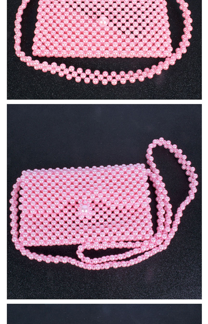 Fashion Pink Horizontal Lipstick Bag,Shoulder bags