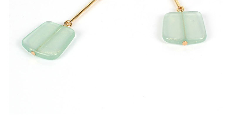 Fashion Green Plated Metal Imitation Pearl Earrings,Drop Earrings