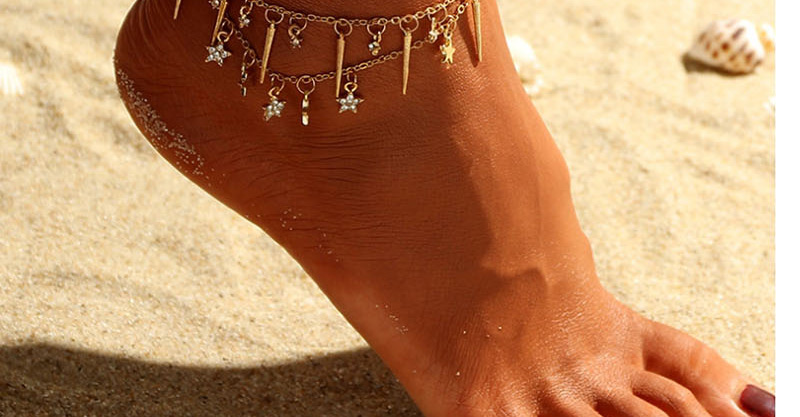 Fashion Gold Double Star Anklet,Fashion Anklets