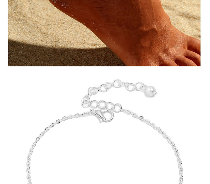 Fashion Silver Starfish Pearl Anklet,Fashion Anklets