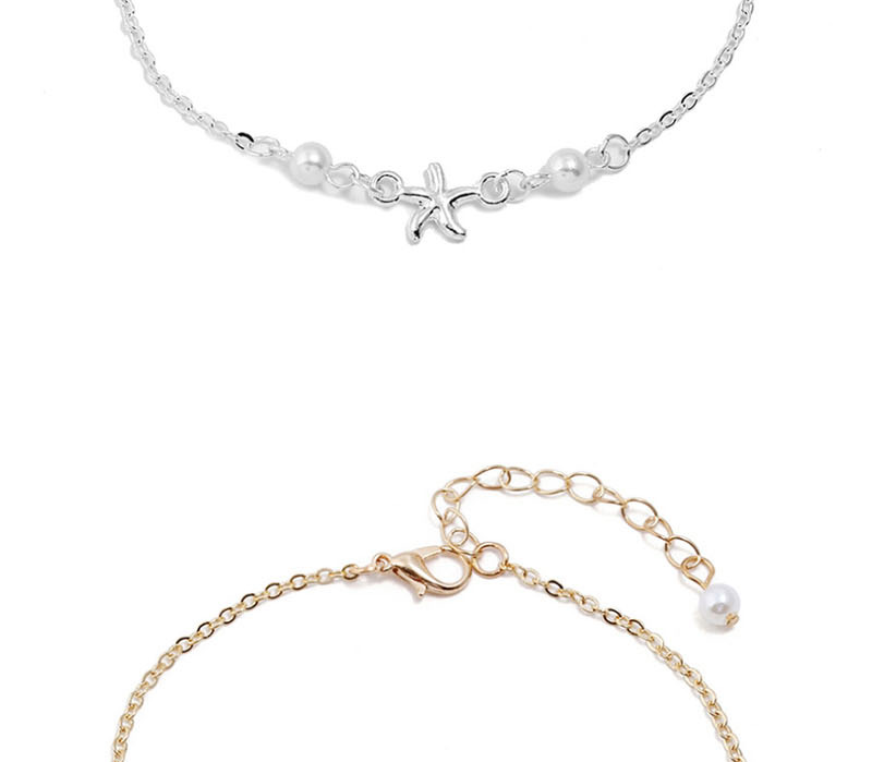 Fashion Gold Starfish Pearl Anklet,Fashion Anklets