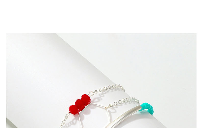 Fashion Silver Mizhu Hexagon Adjustable Bracelet Set,Beaded Bracelet
