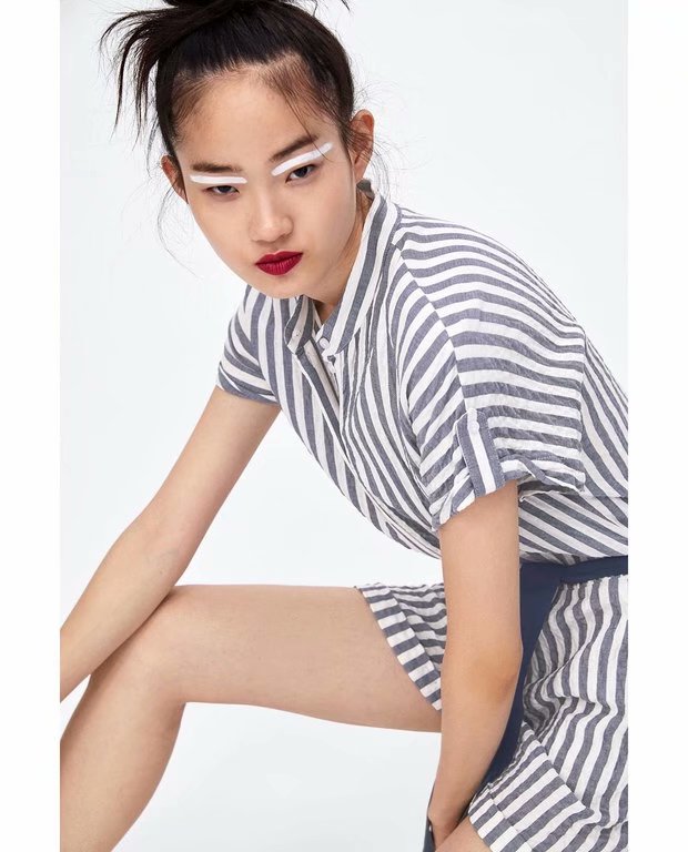 Fashion Stripe Belted Striped Jumpsuit,Pants