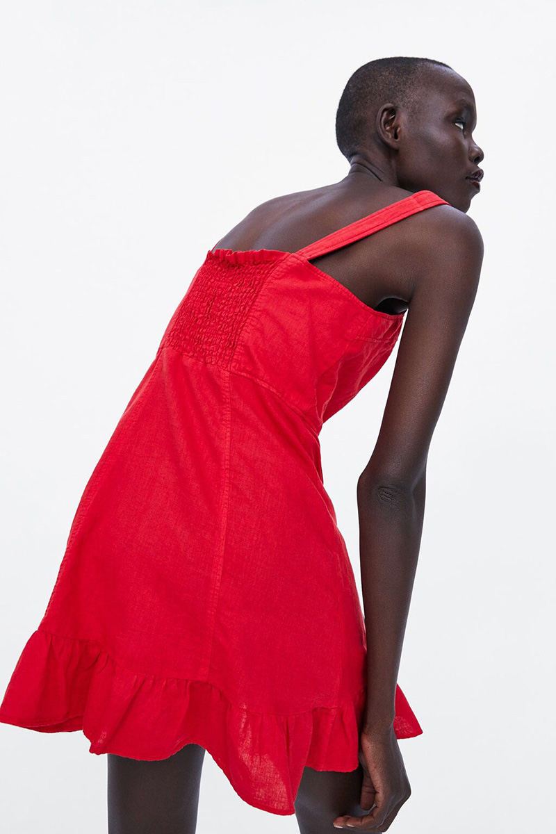 Fashion Red Strap Dress,Long Dress