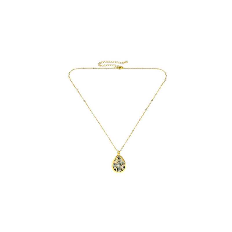 Fashion Gold Zircon Eye Necklace,Pendants