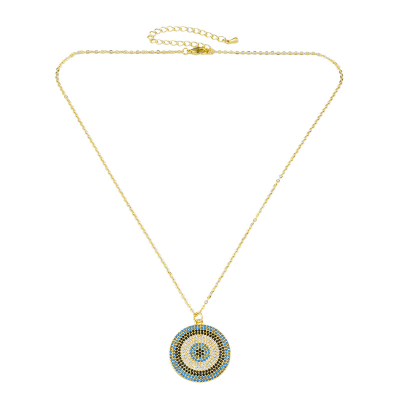 Fashion Rose Gold Eye Necklace,Pendants