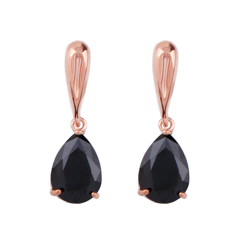 Fashion Black Diamond Drop Earrings,Drop Earrings