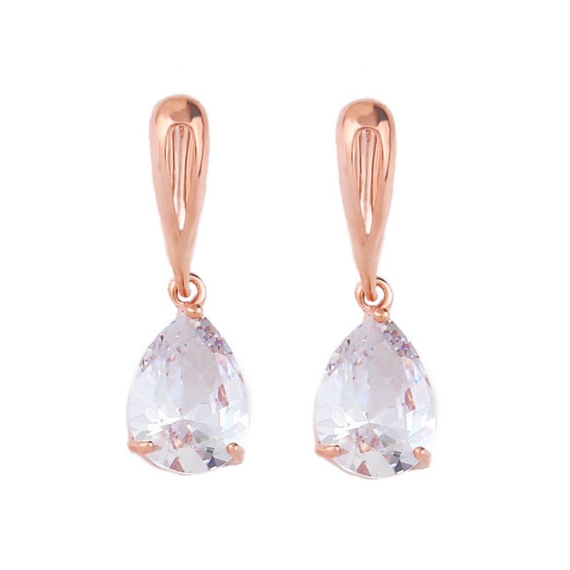 Fashion Pink Diamond Drop Earrings,Drop Earrings