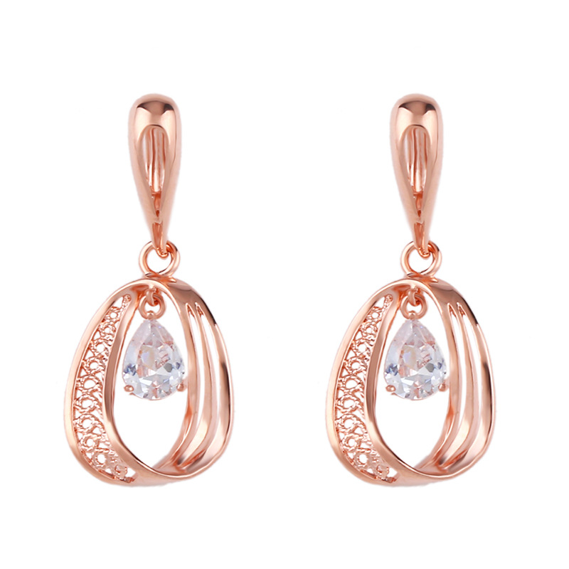Fashion Pink Ring Circle Earrings,Drop Earrings