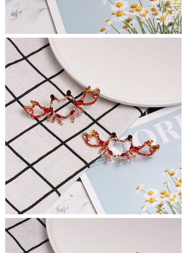 Fashion White Crab-encrusted Earrings,Drop Earrings