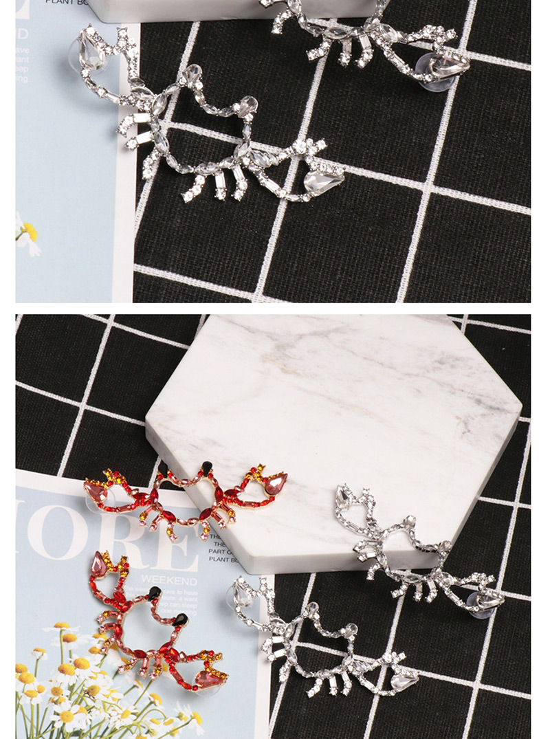Fashion White Crab-encrusted Earrings,Drop Earrings