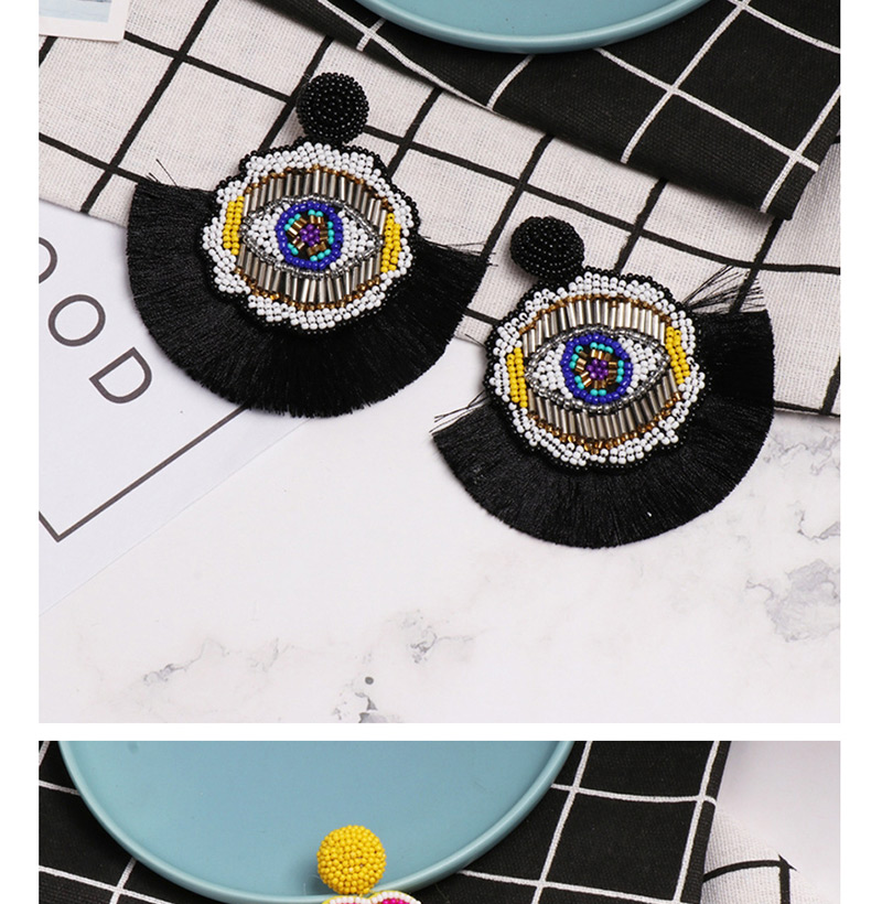 Fashion Blue Rice Beads Earrings,Drop Earrings