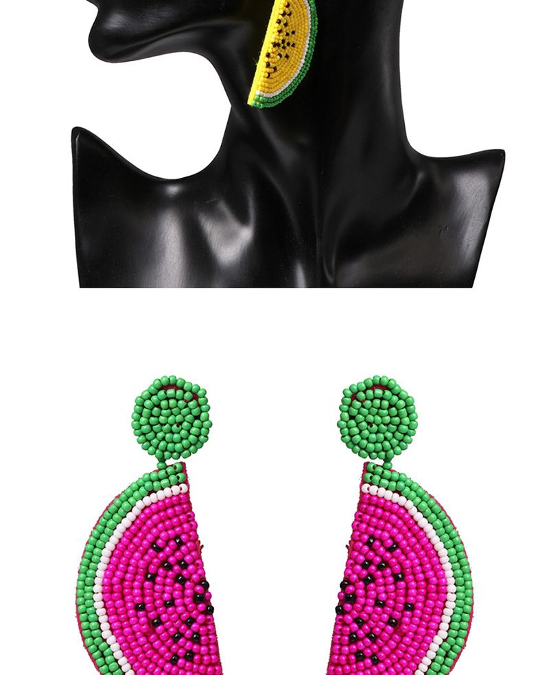 Fashion Red Rice Beads Fruit Earrings,Drop Earrings
