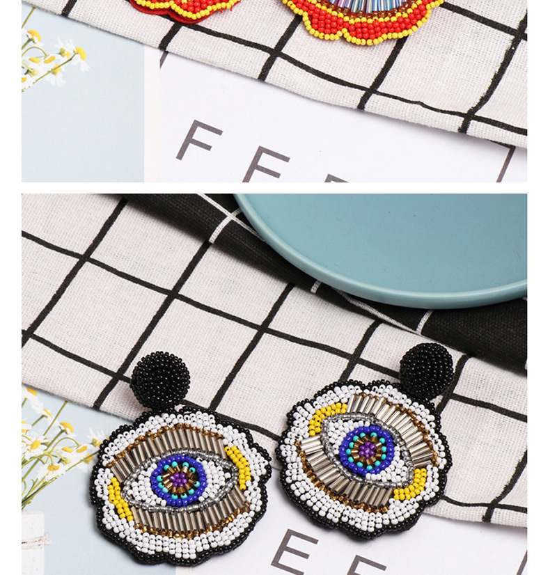 Fashion Black Rice Beads Earrings,Drop Earrings
