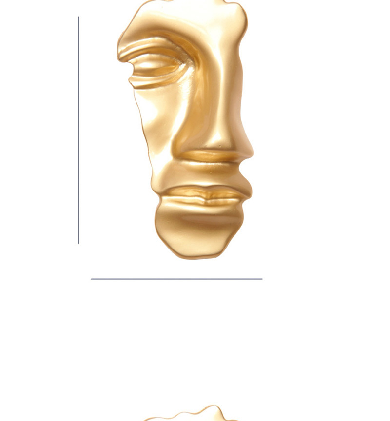 Fashion Gold Metal Half Face Mask Brooch,Korean Brooches