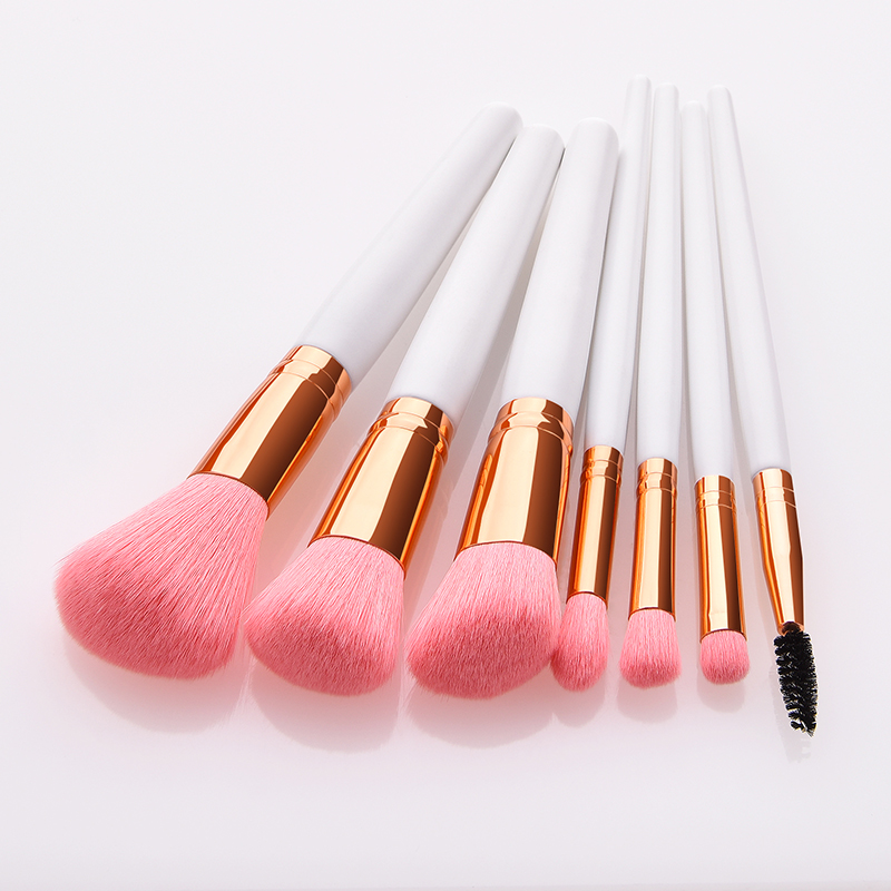 Fashion Platinum 7 Packs Of Wool Makeup Brushes,Beauty tools