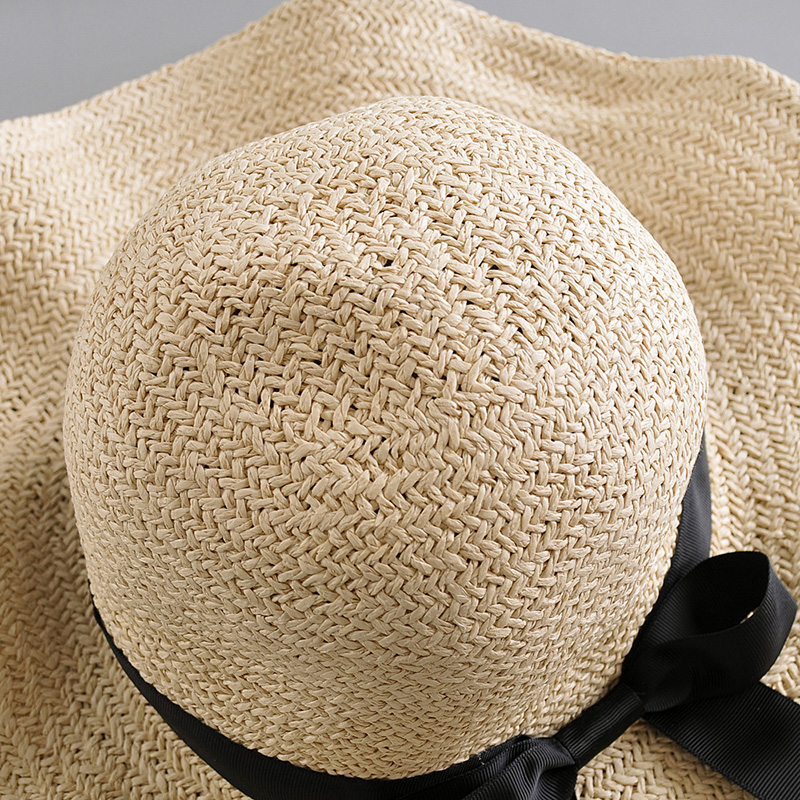 Fashion Camel Ribbon Bow Straw Hat,Sun Hats