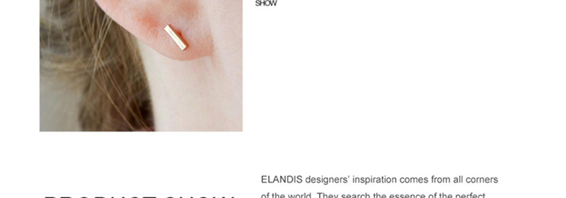 Fashion Steel Color Stainless Steel Geometric Earrings,Earrings