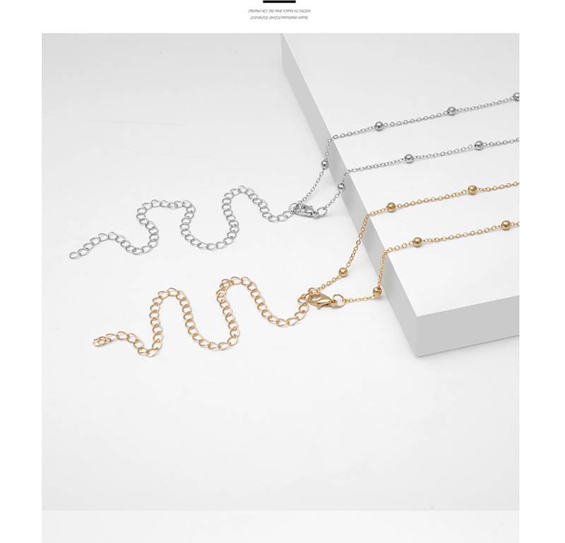Fashion Gold 8-word Copper Bead Chain Body Chain,Body Piercing Jewelry