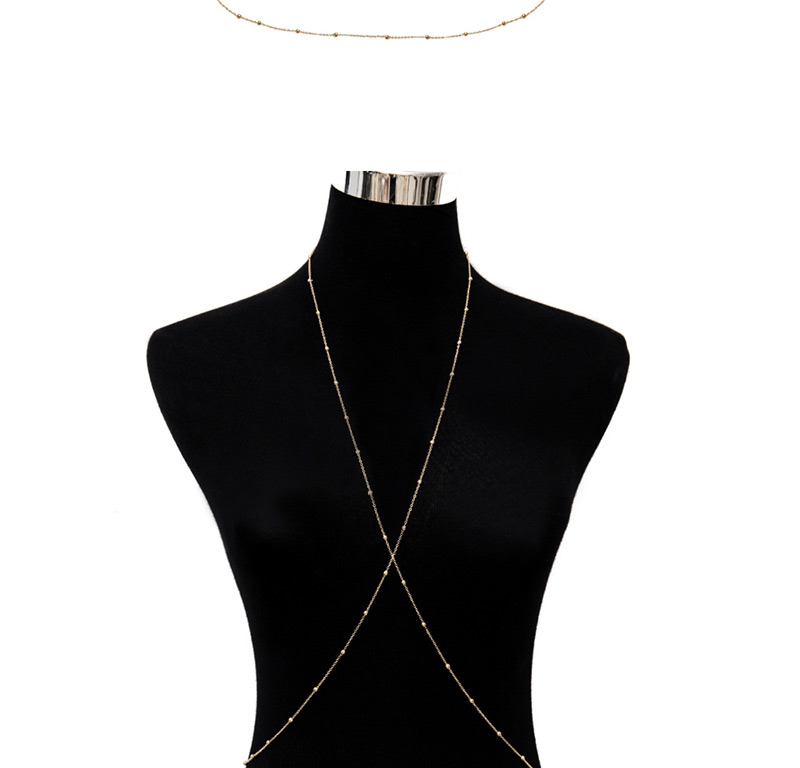 Fashion White K 8-word Copper Bead Chain Body Chain,Body Piercing Jewelry