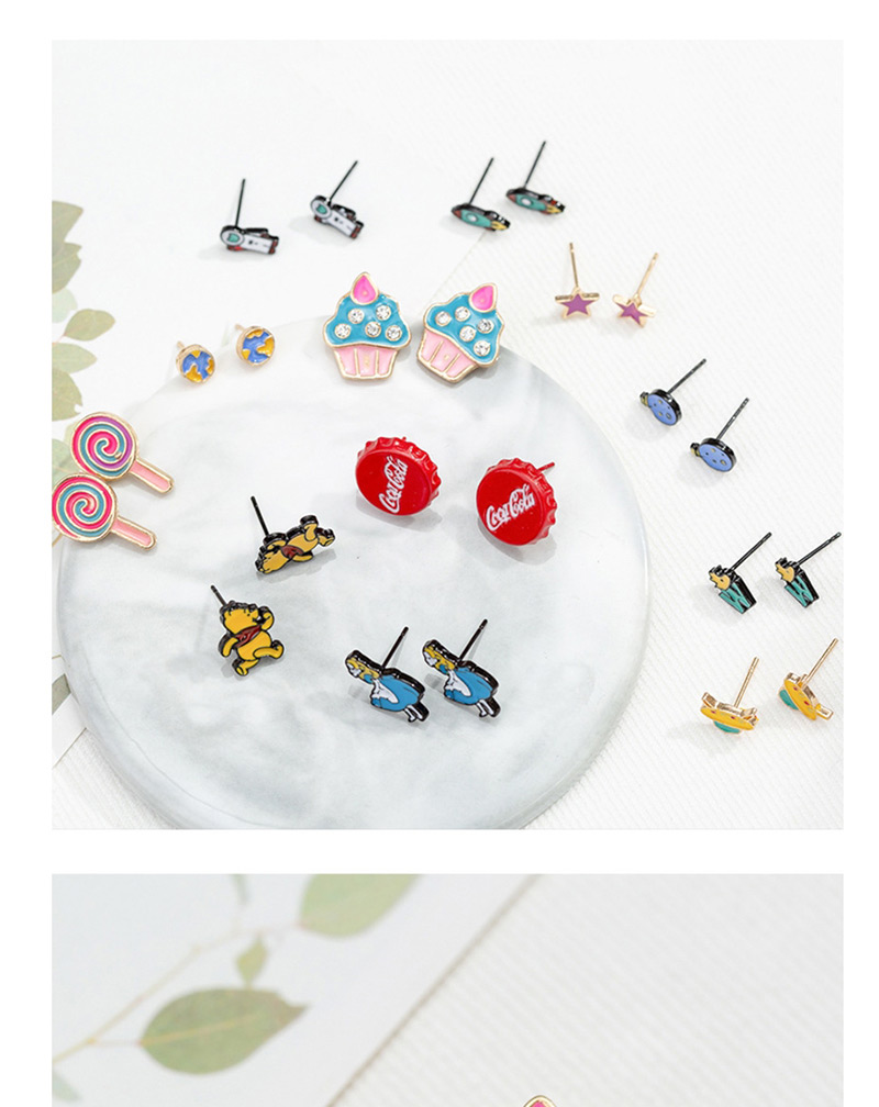 Fashion Lollipop Cartoon Star Earrings,Stud Earrings