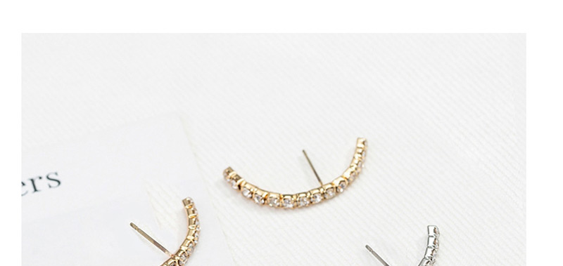 Fashion Silver Diamond Stud Earrings,Stud Earrings