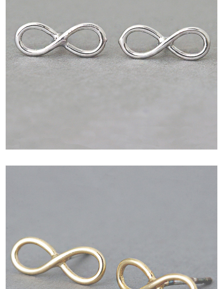 Fashion Cross Silver Geometric Alloy Earrings,Stud Earrings