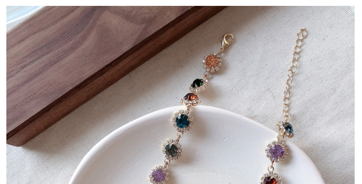 Fashion Color Colored Diamond Necklace,Bib Necklaces