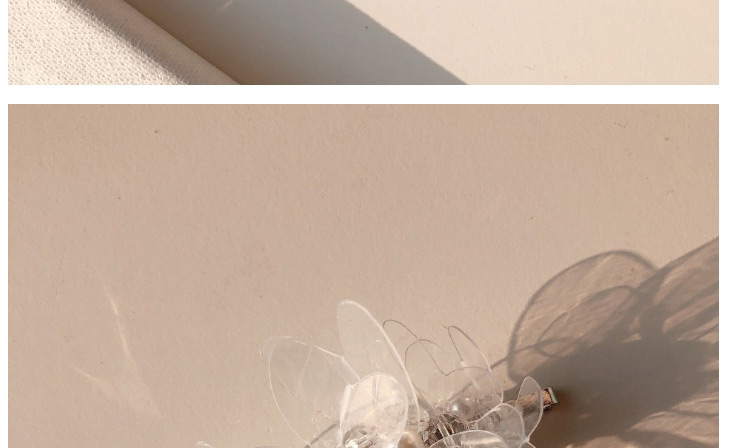 Fashion Black Transparent Flower Pearl Hair Clip,Hairpins