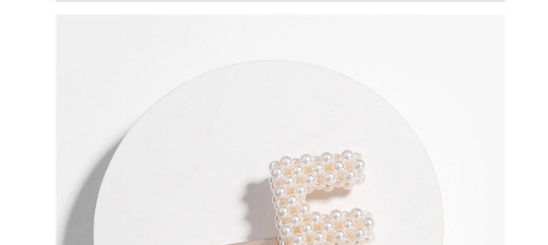 Fashion J Gold Pearl Weave Letter Hairpin,Hairpins