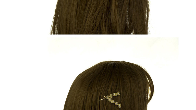 Fashion Heart-shaped Alloy Flower Diamond Heart-shaped Pearl Hair Clip,Hairpins