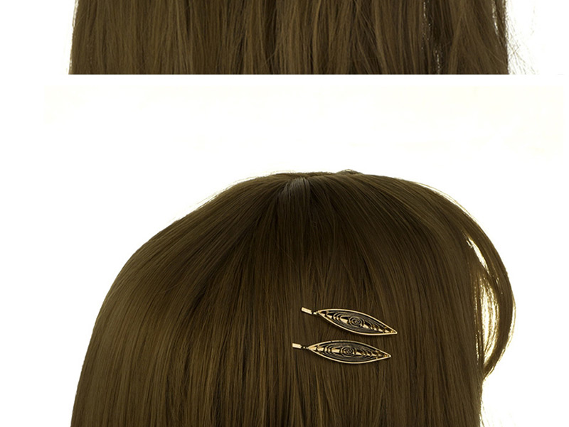 Fashion 4 Gold Color Leaf Flower With Diamond Clips Set,Hairpins